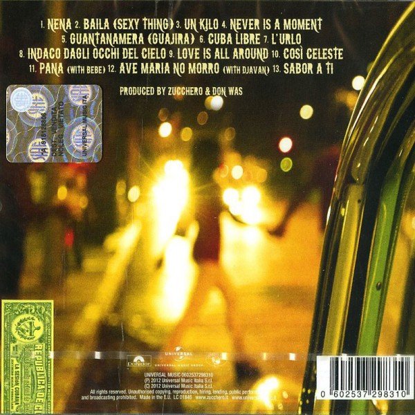 Zucchero la sesion cubana cd